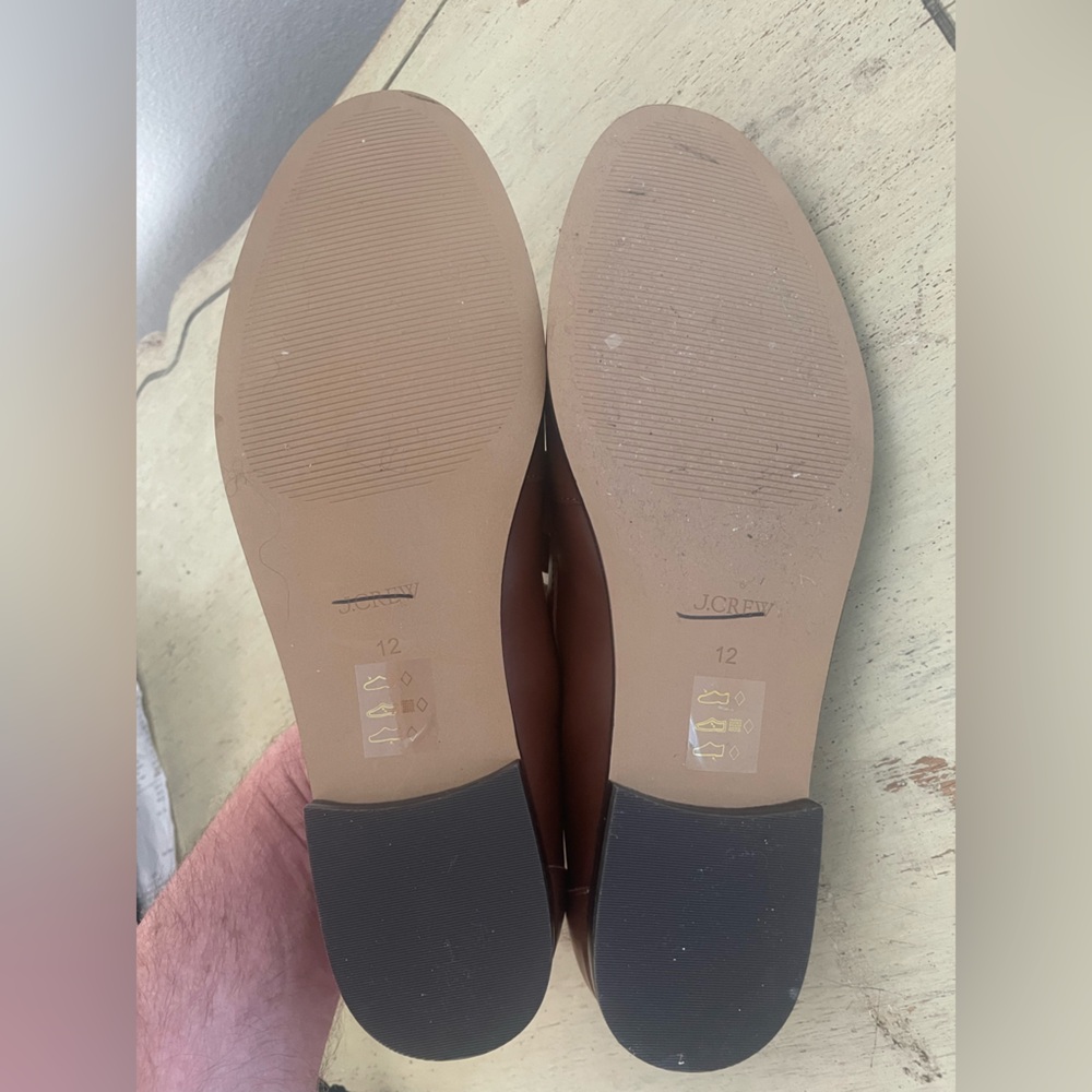 J. CREW Classic Bit Vegan Leather Loafers in Antique Oak Size 12 M $148 CL383 - Picture 8 of 8